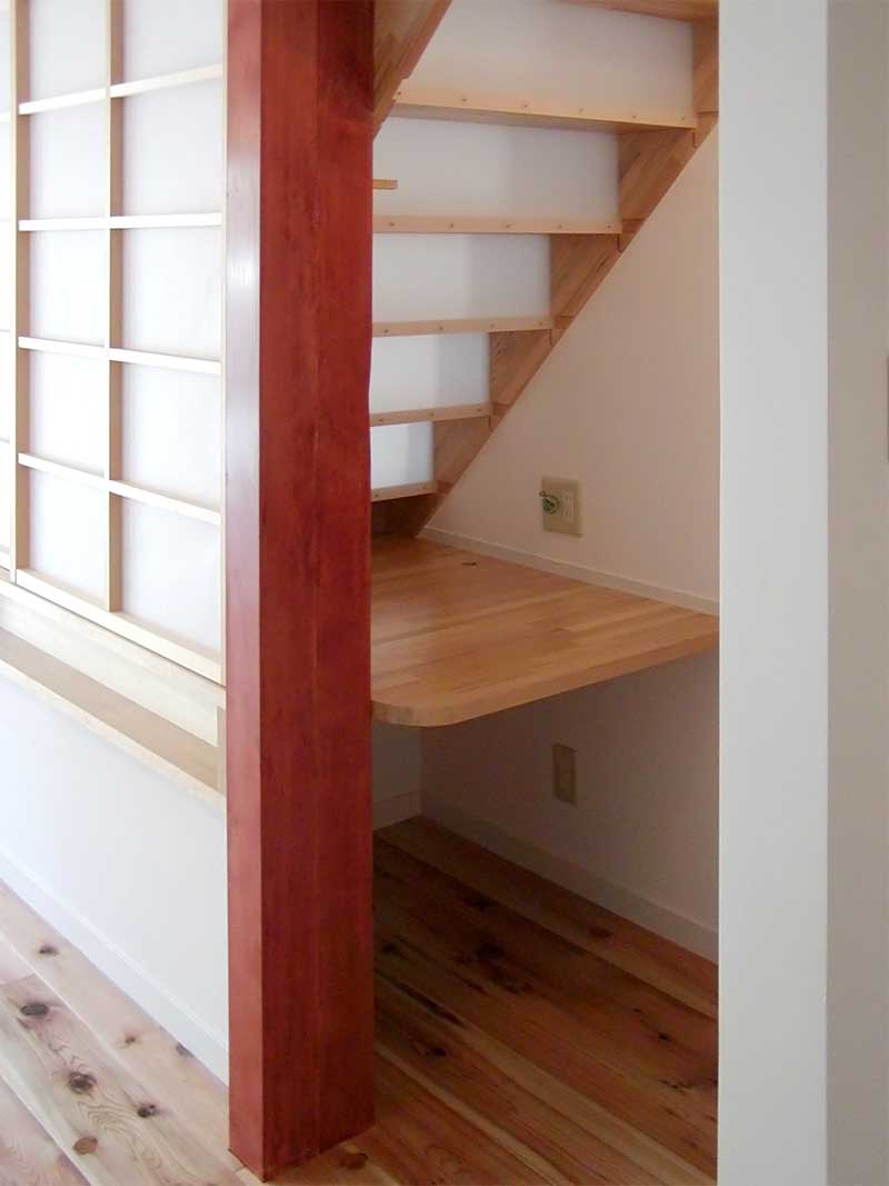 iyoの7年-16　１階階段下机