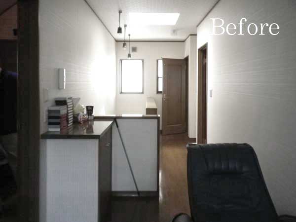 工事前 階段廊下