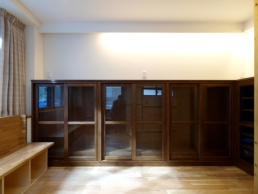 70代のリフォーム　オーダーした飾り棚