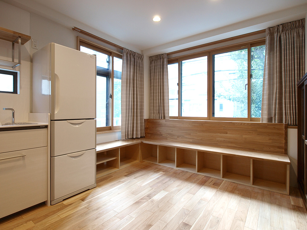 70代のリフォーム　作り付ベンチ