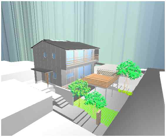 アップルヒルズ往生寺 モデルハウス パース