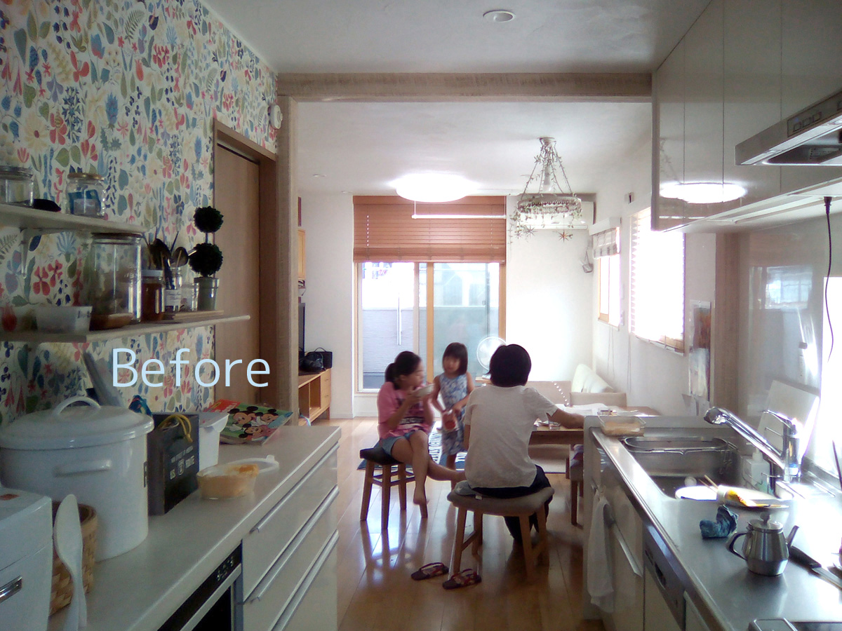 中板橋の家　リノベーション　工事前のキッチン