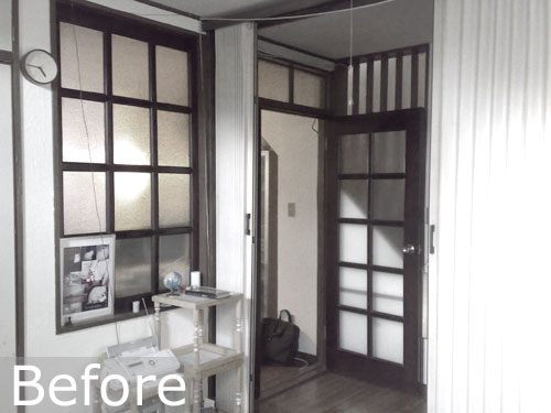 猫と夫婦の家のリフォーム　中野の家R　リビングとキッチン