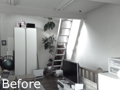 猫と夫婦の家のリフォーム　中野の家R　リビングとキッチン